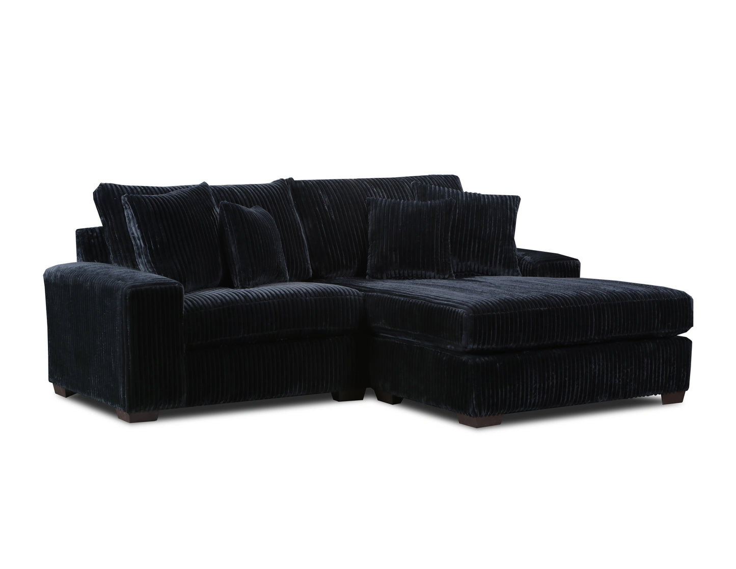 Libby 2 PC Sectional (Black)