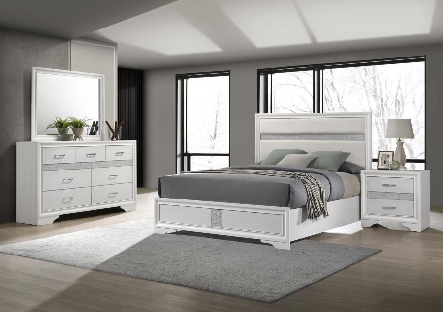 Miranda 4-piece Full Bedroom Set White (B,D,M,N)