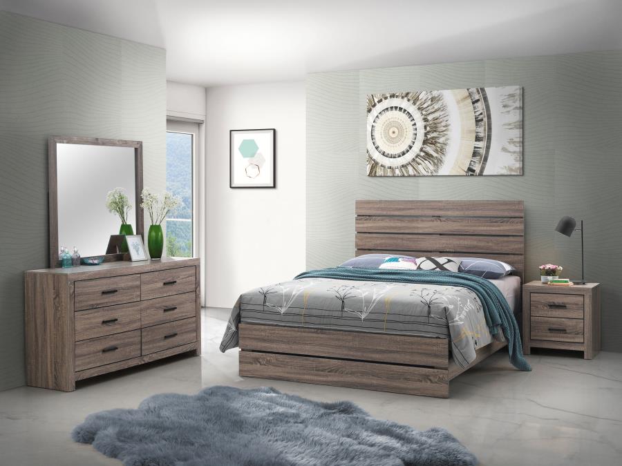 Brantford 4-piece Queen Bedroom Set Barrel Oak (B,D,M,N)
