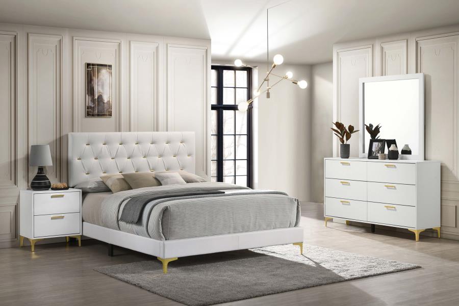 Kendall 4-piece Queen Bedroom Set White (B,D,M,N)