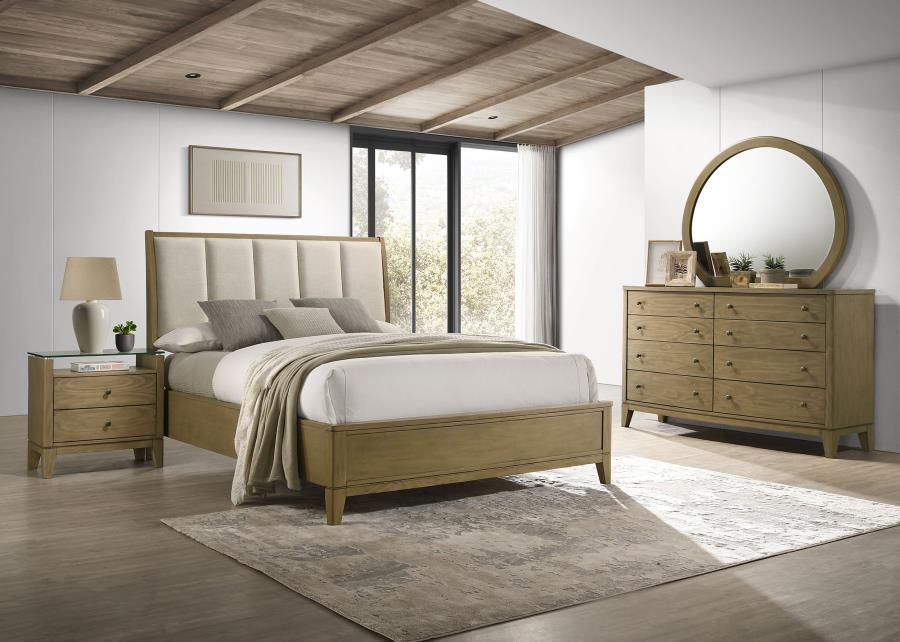 Granada 4-piece Eastern King Bedroom Set Natural Pine (B,D,M,N)