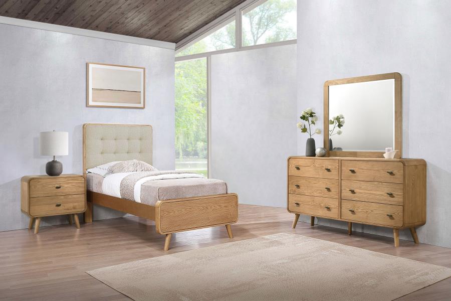 Robyn 4-piece Twin Bedroom Set Light Ash (B,D,M,N)