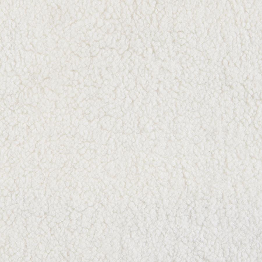 Isabella 2-piece Faux Sheepskin Upholstered Sofa Set Natural