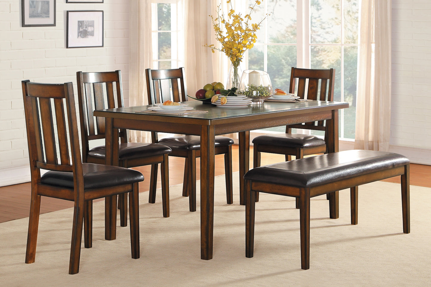 DELMAR COLLECTION 6 PC DINING SET