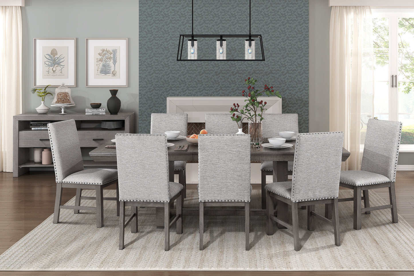 GRESHAM COLLECTION 9 PC DINING SET