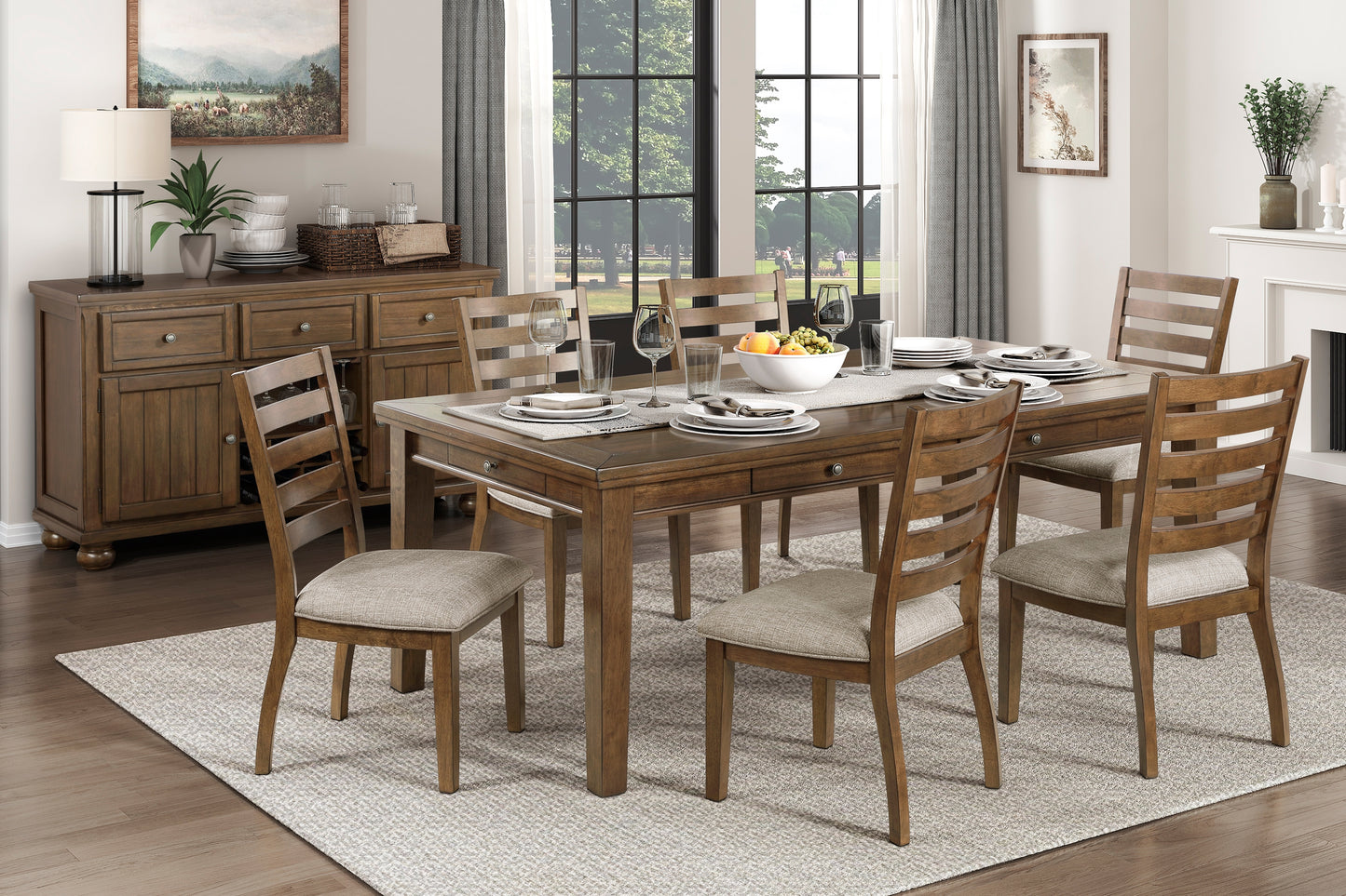 TIGARD COLLECTION 7 PC DINING SET