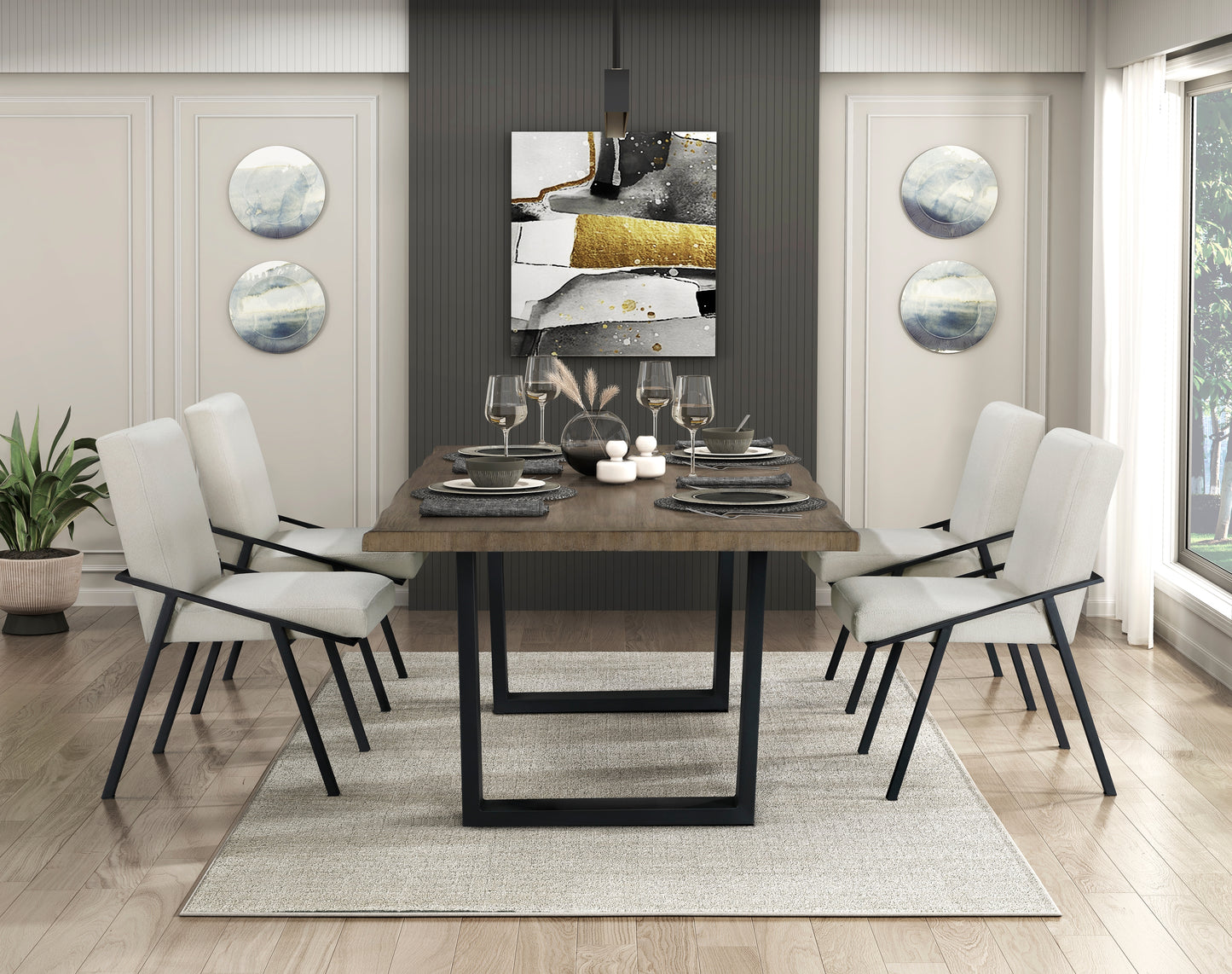 ROCHELLE COLLECTION 5 PC DINING SET