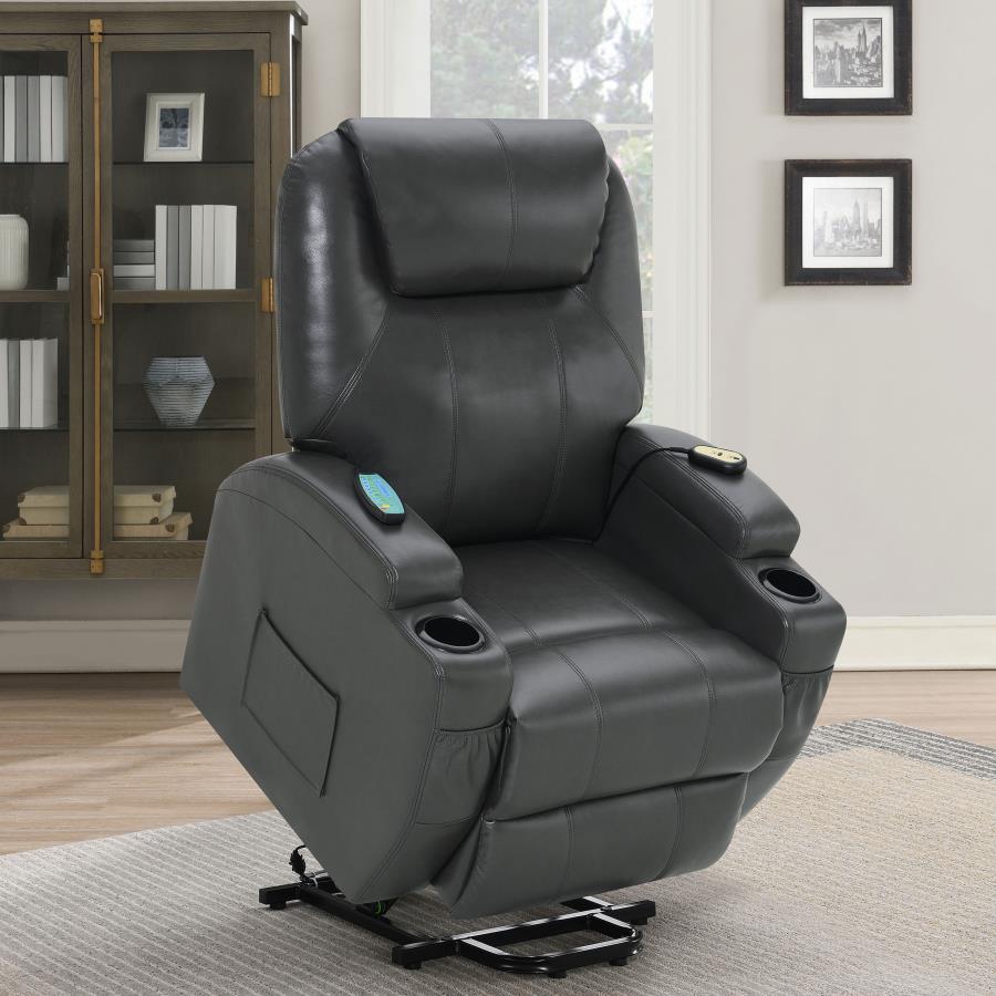 POWER LIFT RECLINER CHARCOAL GRAY