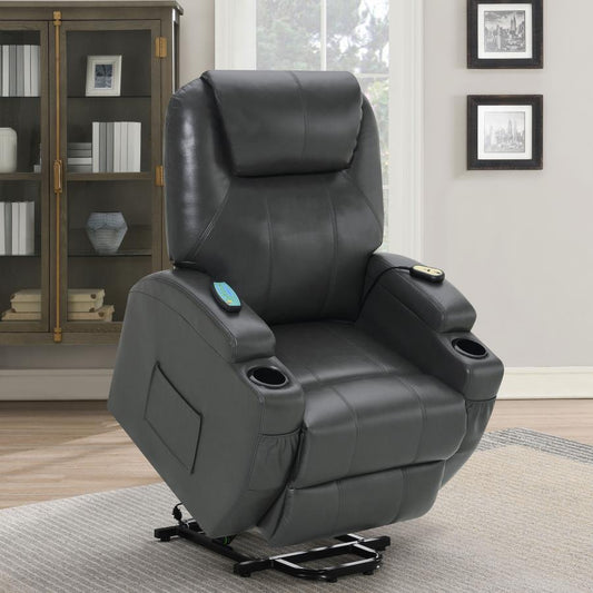 POWER LIFT RECLINER CHARCOAL GRAY