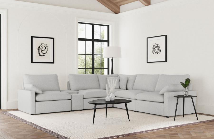 Collins 6-piece Modular Power Reclining Sectional Grey (Coming soon!)