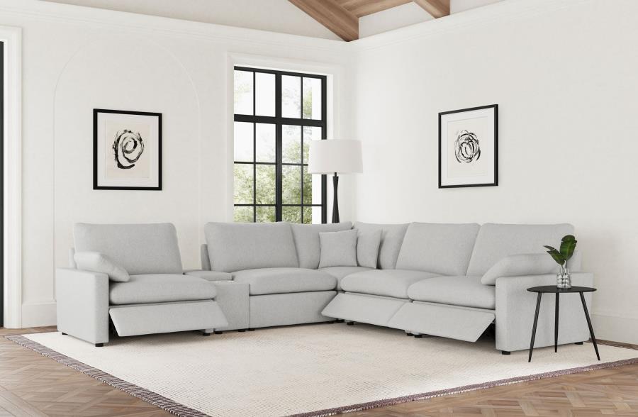 Collins 6-piece Modular Power Reclining Sectional Grey (Coming soon!)
