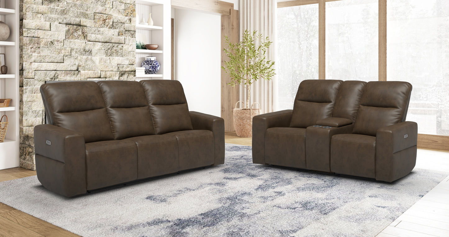 PAX COLLECTION 2 PC POWER RECLINE SOFA AND LOVESEAT