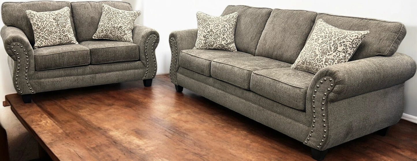 2 PC SOFA AND LOVESEAT