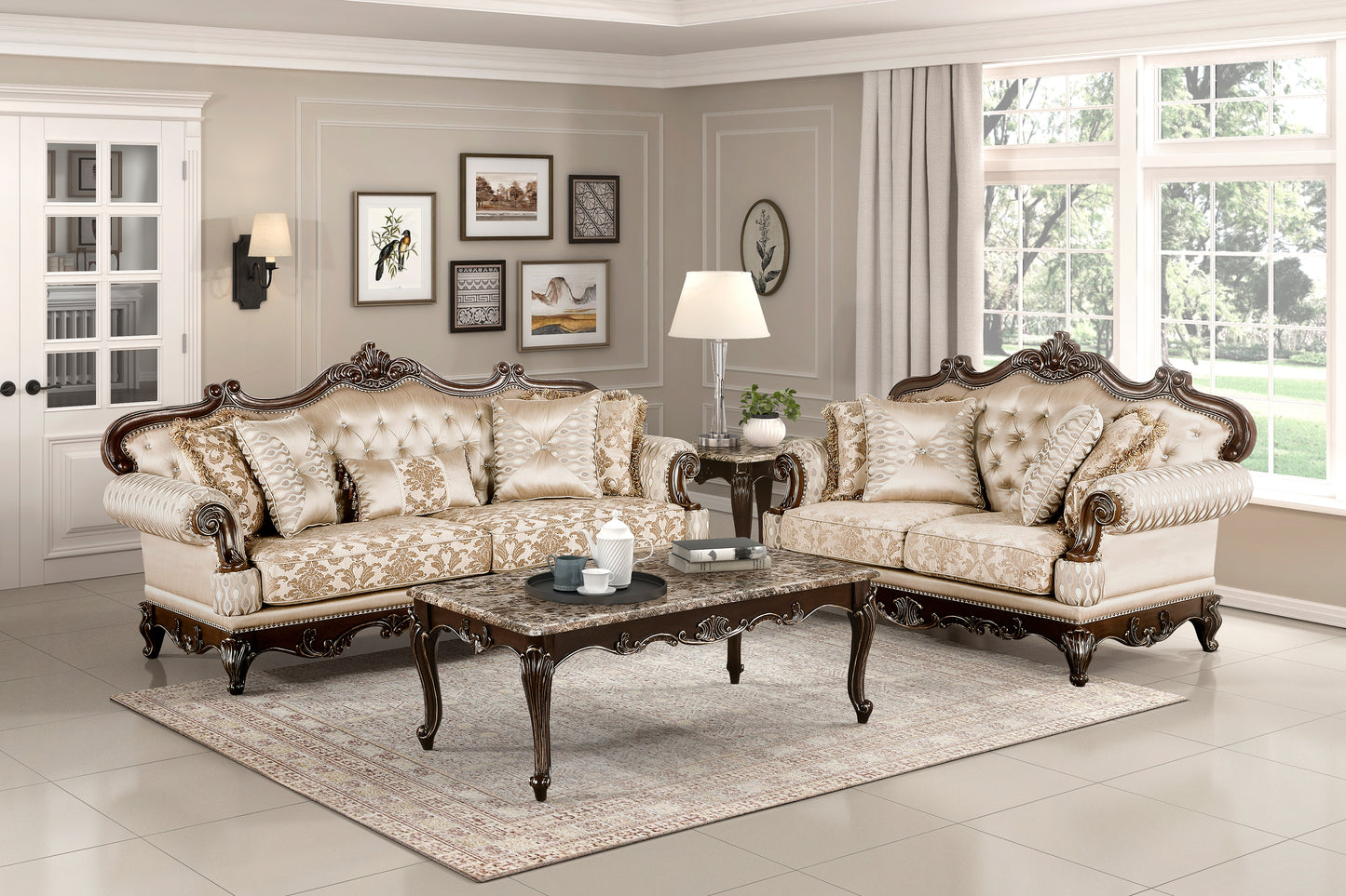 BALTHASAR COLLECTION 2PC SOFA AND LOVESEAT