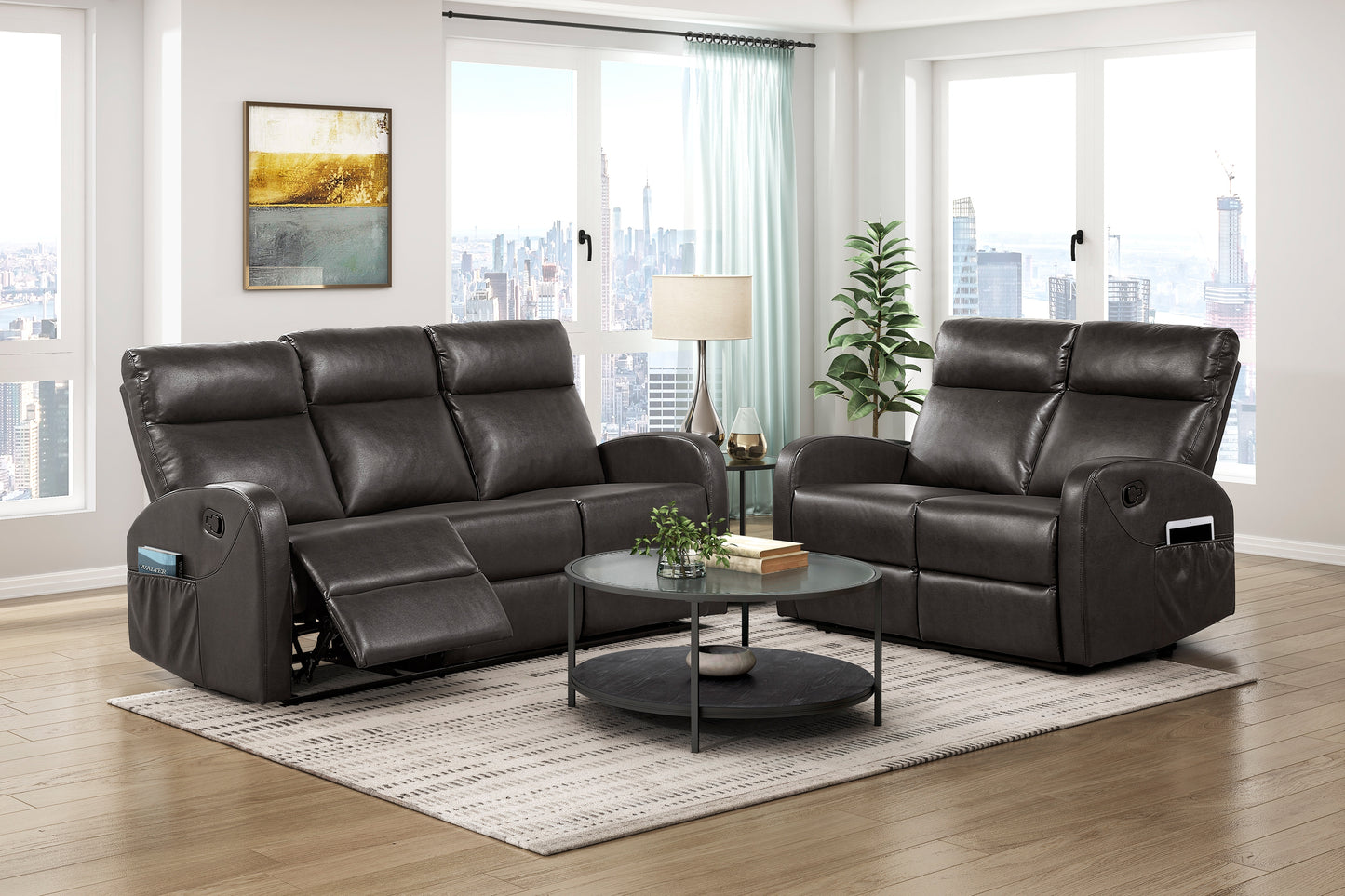 ALLEN COLLECTION 2PC RECLINING SOFA SET