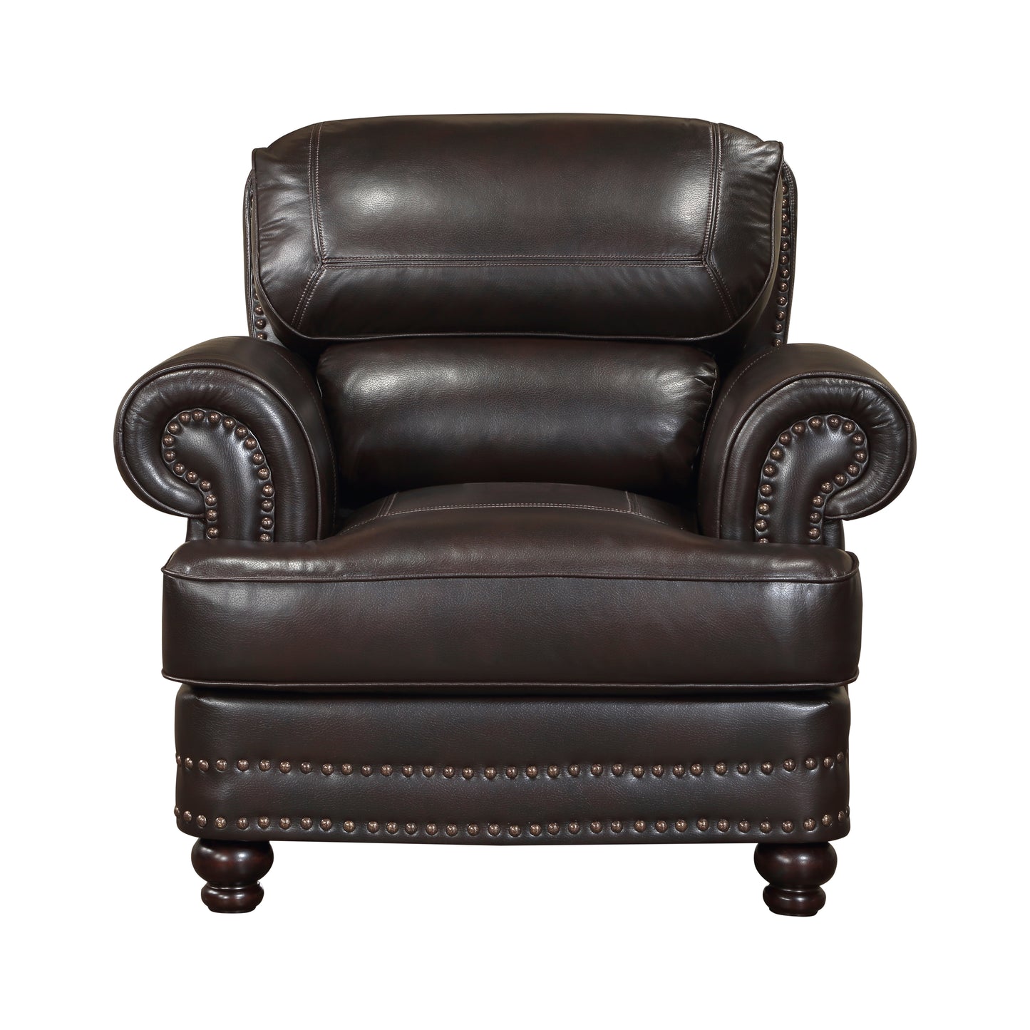 MILFORD COLLECTION BROWN CHAIR