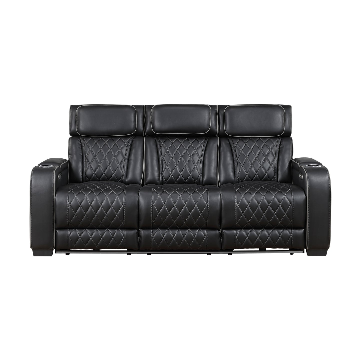 FAIRWAY COLLECTION RECLINING SOFA BLACK