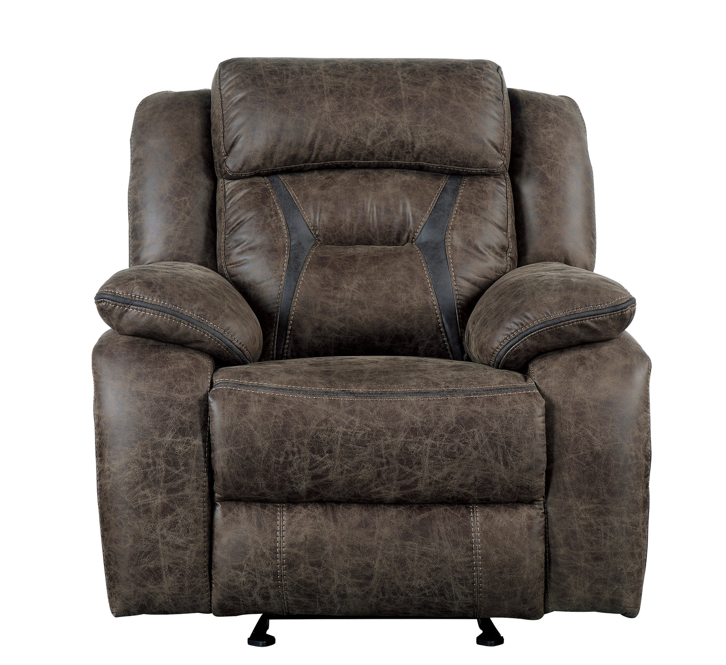 MADRONA HILL COLLECTION GLIDER RECLINING CHAIR DARK BROWN