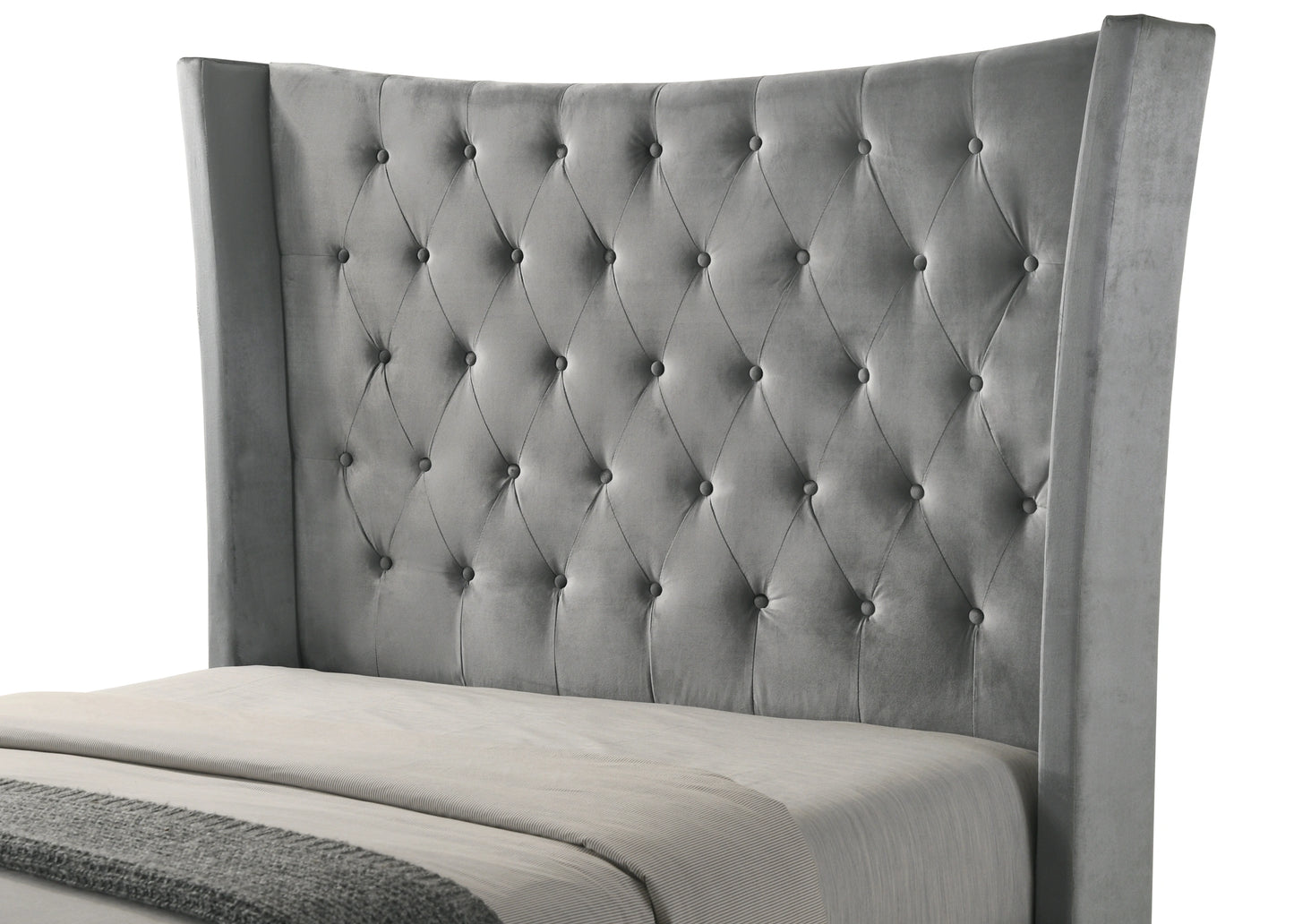 EMERALD SILVER KING SIZE BED FRAME