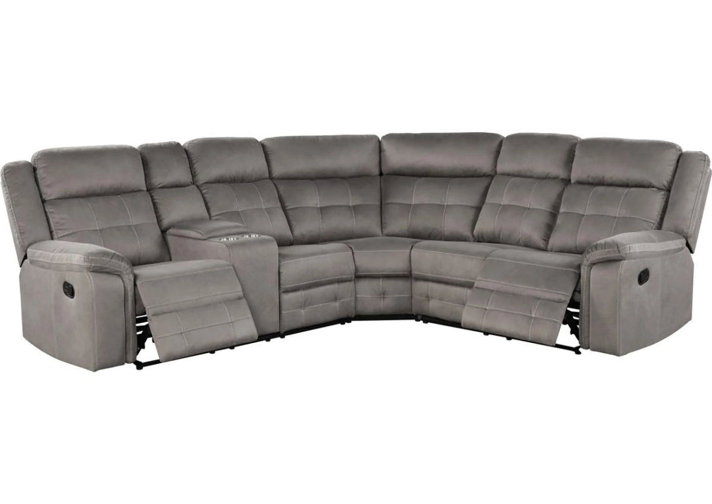 KEYSTONE GRAY RECLINING SECTIONAL *LIMITED STOCK*