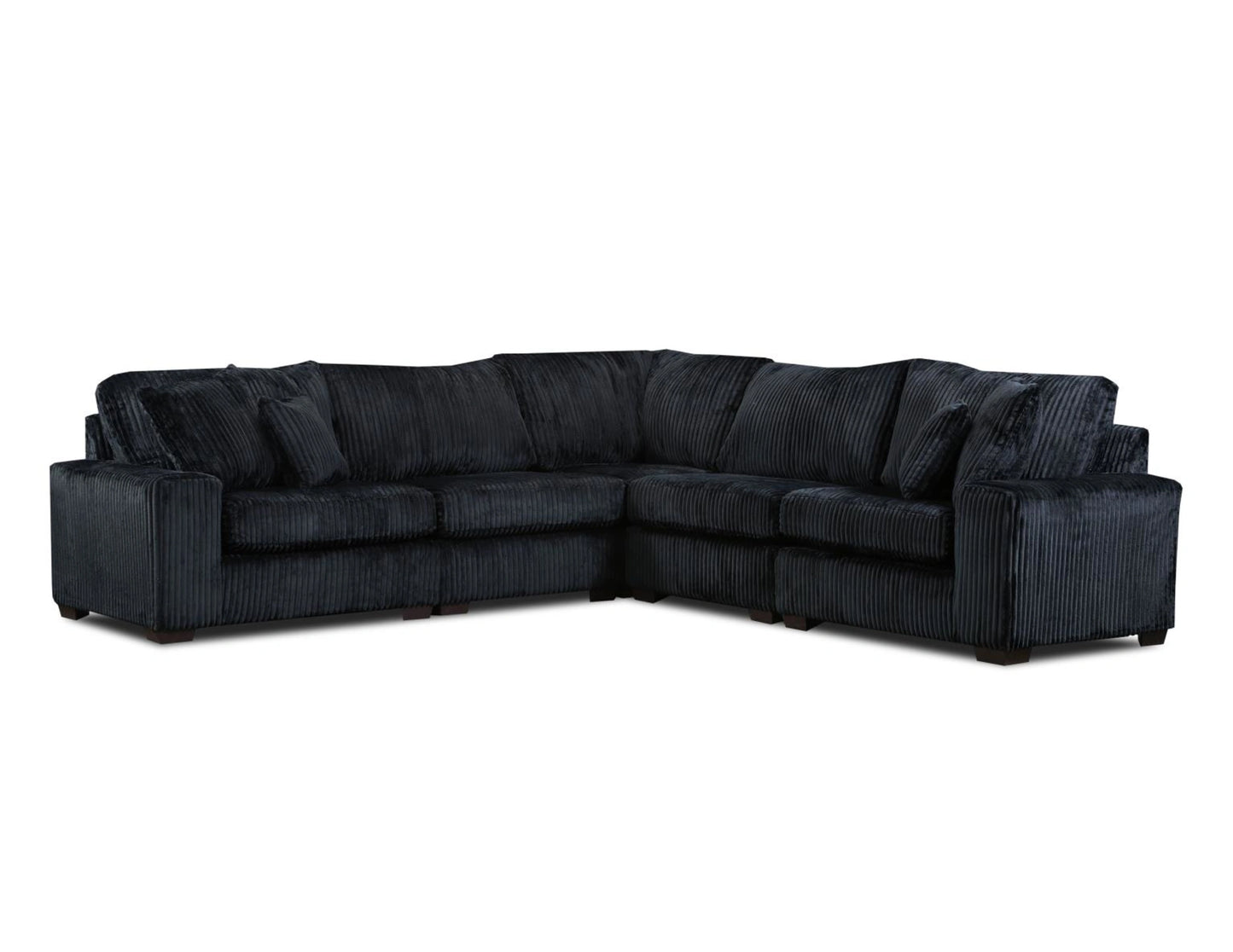 LIBBY 5PC BLACK SECTIONAL (LAF CHAISE)