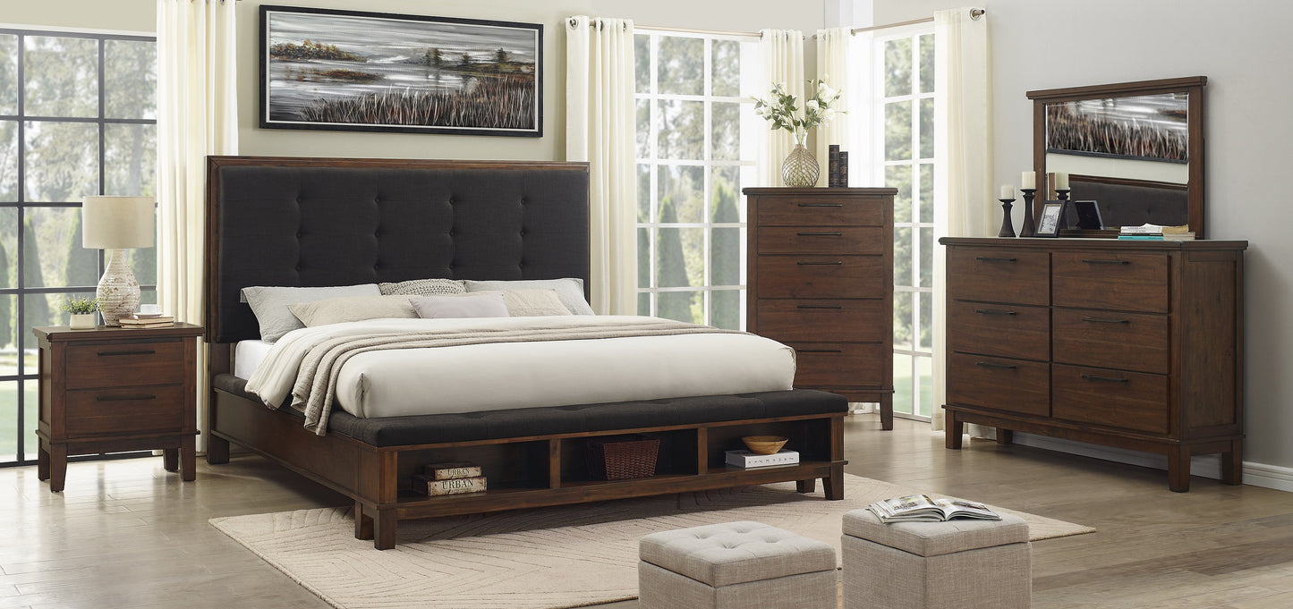 QUEEN 4 PC BEDROOM SET (B,D,M,N)