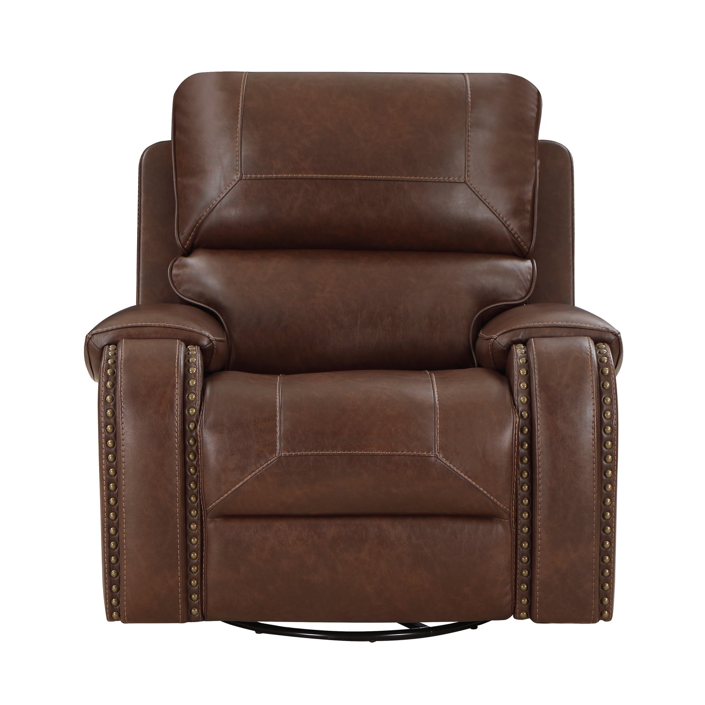 SHAWDOWFAX COLLECTION SWIVEL GLIDER RECLINING CHAIR BROWN