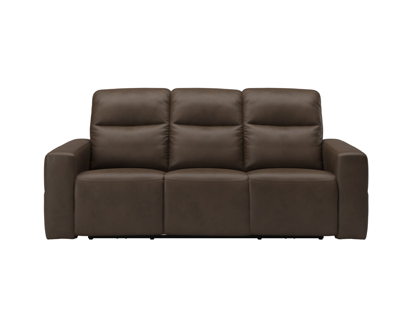 PAX COLLECTION DARK BROWN POWER RECLINING SOFA W/ POWER HEADREST