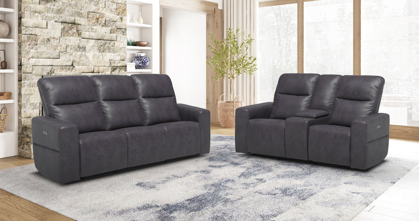 PAX COLLECTION 2 PC POWER RECLINE SOFA AND LOVESEAT