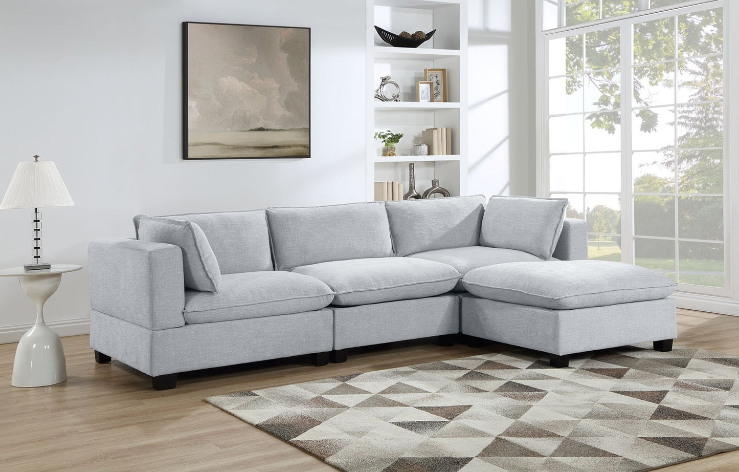 LISAN COLLECTION GRAY SKY SECTIONAL