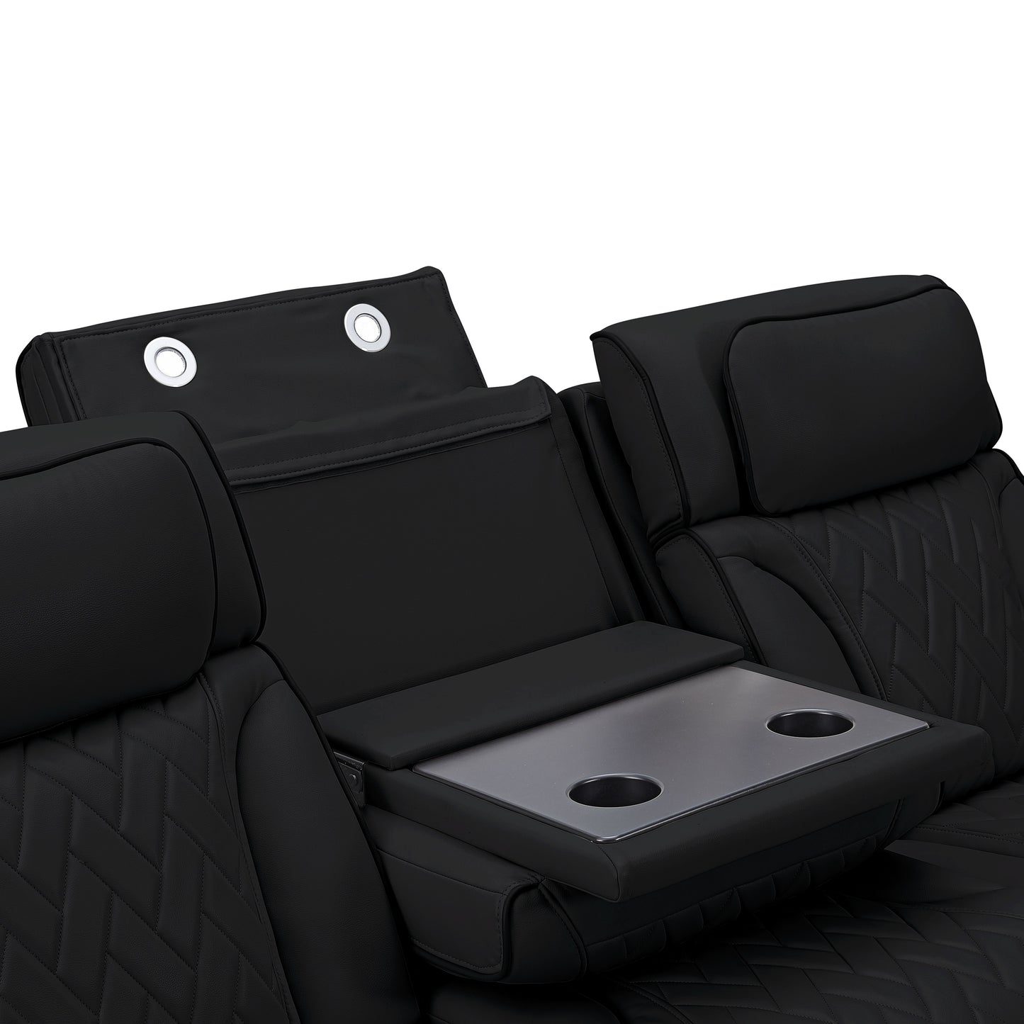 RITZY COLLECTION RECLINING 2PC SOFA AND LOVESEAT BLACK