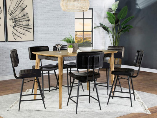 Partridge 7-piece Counter Height Dining Set Sheesham and Espresso