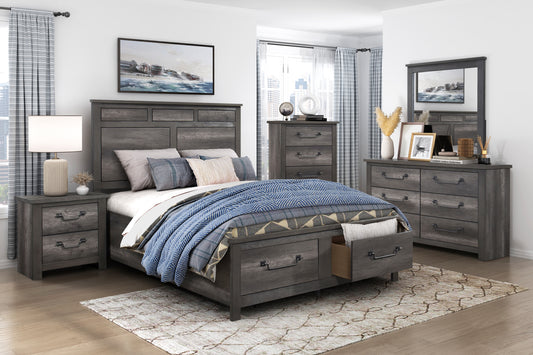 LENOIR COLLECTION KING PLATFORM/STORAGE 4PC BEDROOM SET (B,D,M,N)