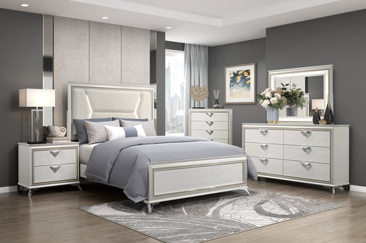AUDRA COLLECTION KING 4 PC BEDROOM SET (B,D,M,N)
