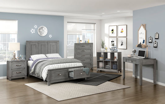 GARRETSON COLLECTION FULL PLATFORM/STORAGE 4 PC BEDROOM SET (B,D,M,N)
