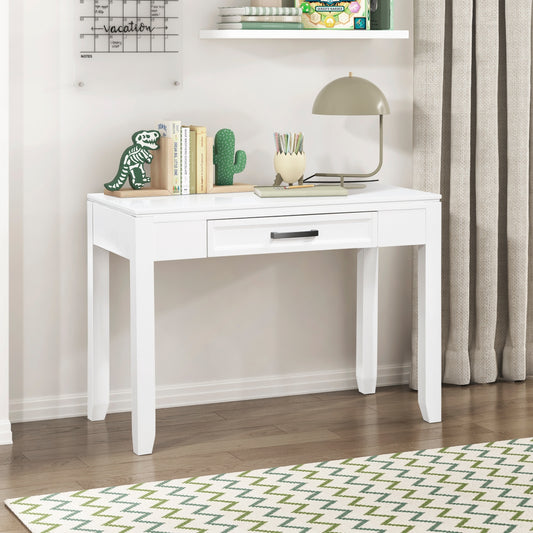 Garretson 42" White Writing Desk