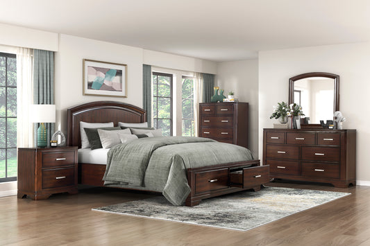 HUDSON COLLECTION FULL 4PC PLATFORM/STORAGE BEDROOM SET (B,D,M,N)