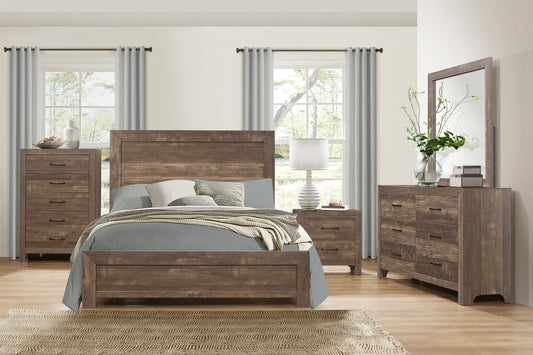 CORBIN COLLECTION FULL 4PC BEDROOM SET BROWN (B,D,M,N)