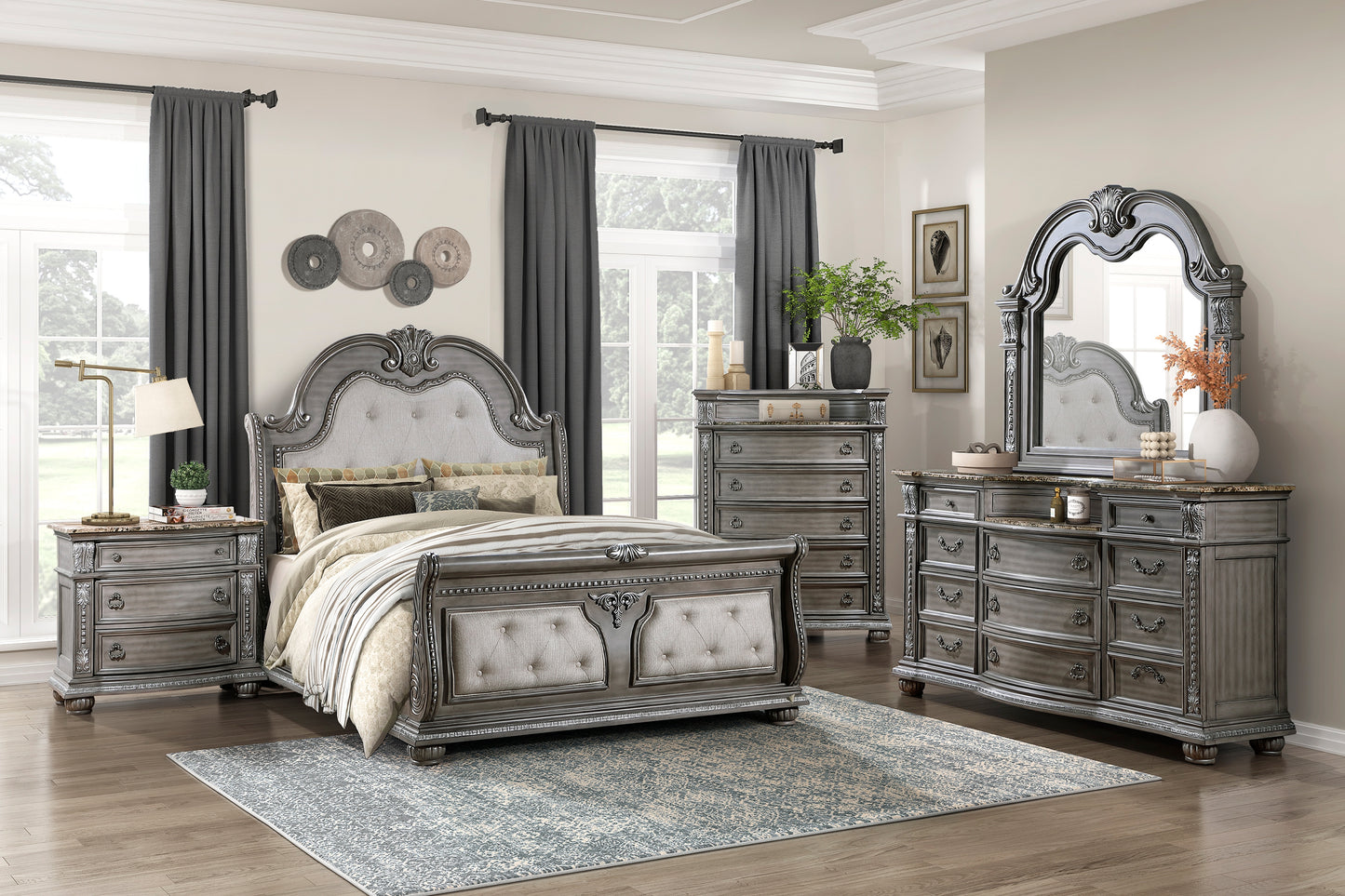 BENNINGTON COLLECTION KING 4PC BEDROOM SET (B,D,M,N)