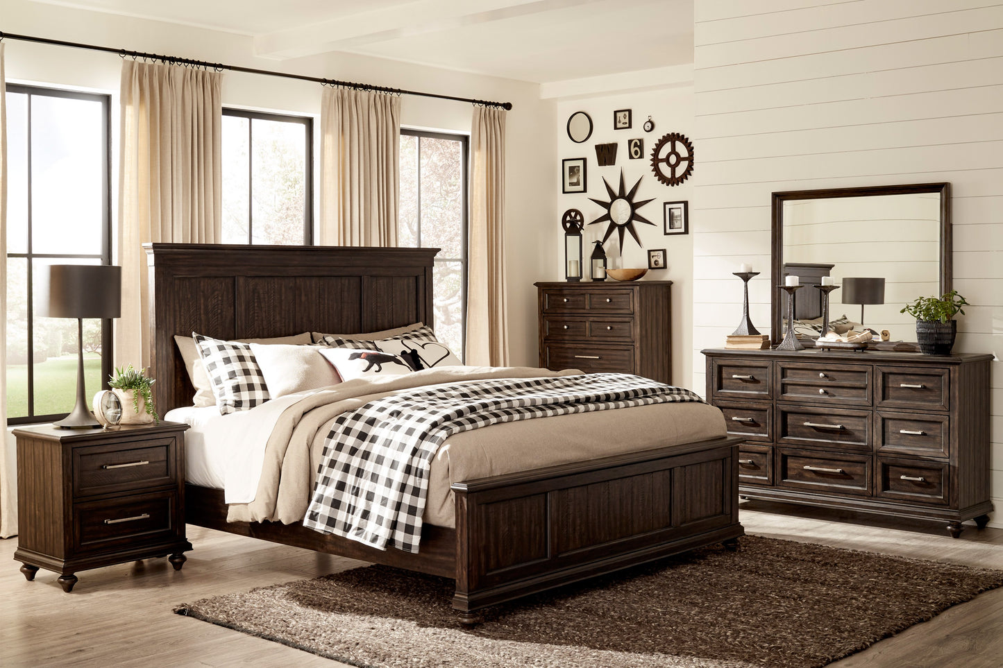 CARDANO COLLECTION QUEEN 4PC BEDROOM SET (B,D,M,N)