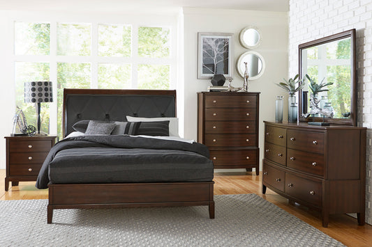 COTTERILL COLLECTION QUEEN 4PC BEDROOM SET CHERRY (B,D,M,N)
