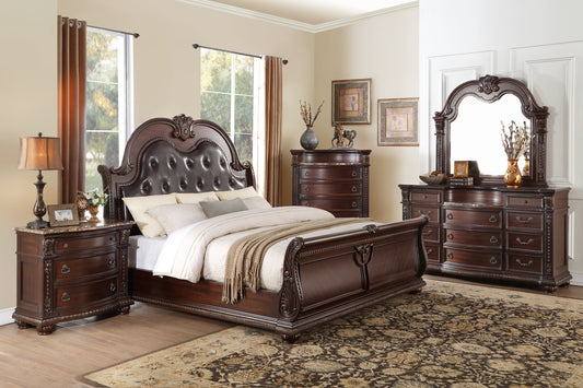 CAVALIER COLLECTION KING 4PC BEDROOM SET (B,D,M,N)