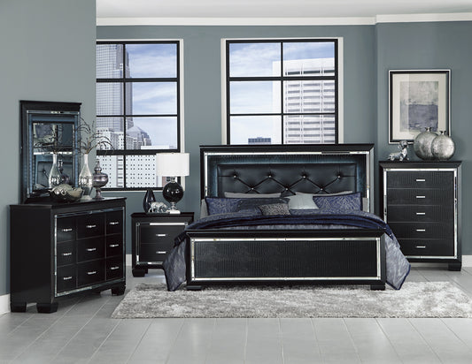 ALLURA COLLECTION KING 4 PC BEDROOM SET (B,D,M,N)