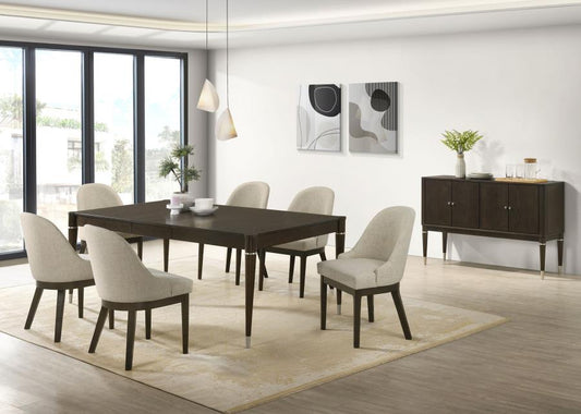 Reseda 8-piece Rectangular Dining Set Ash Brown