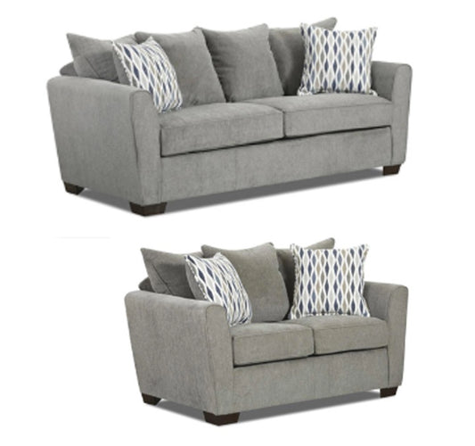 MONTANA GRAY 2 PC SOFA AND LOVESEAT