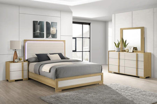 Hyland 4-piece Queen Bedroom Set Natural (B,N,D,M)