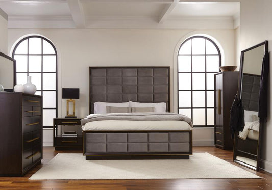 Durango 4-piece Queen Bedroom Set Smoked Peppercorn (B,D,M,N)