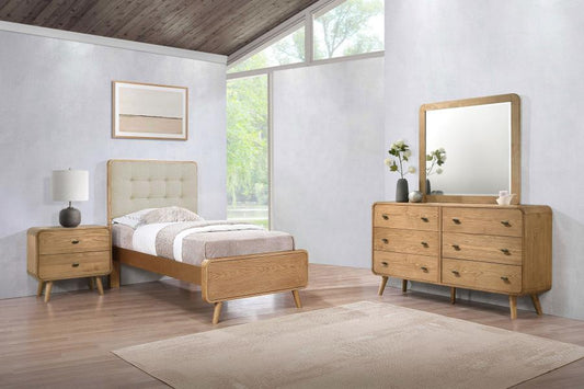 Robyn 4-piece Twin Bedroom Set Light Ash (B,D,M,N)