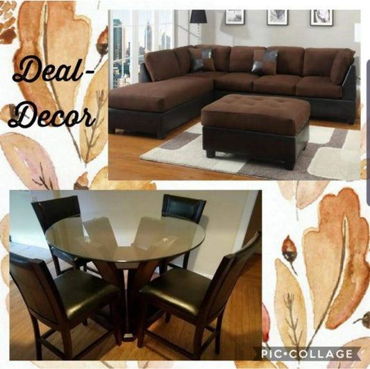 2325/3286 COMBO SECTIONAL & 5PC DINING!!!