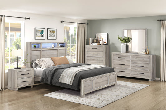 EVERETT COLLECTION KING 4PC BEDROOM SET (B,D,M,N)